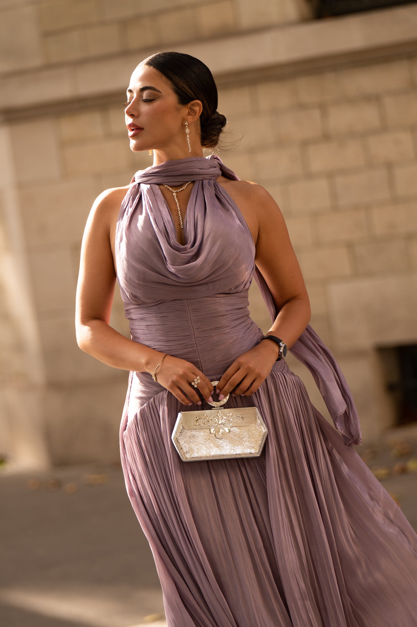 Lilac flow dress