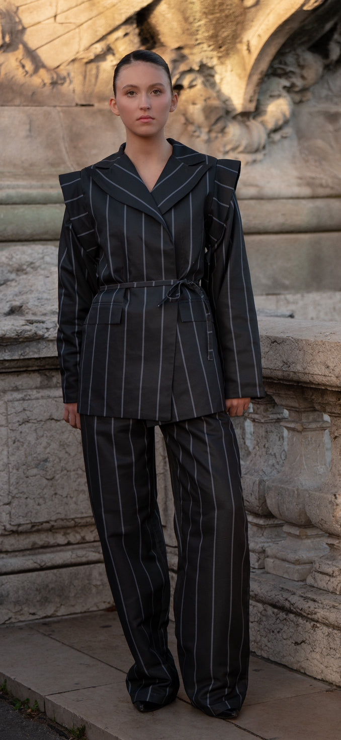 Pinstripe Edit blazer set