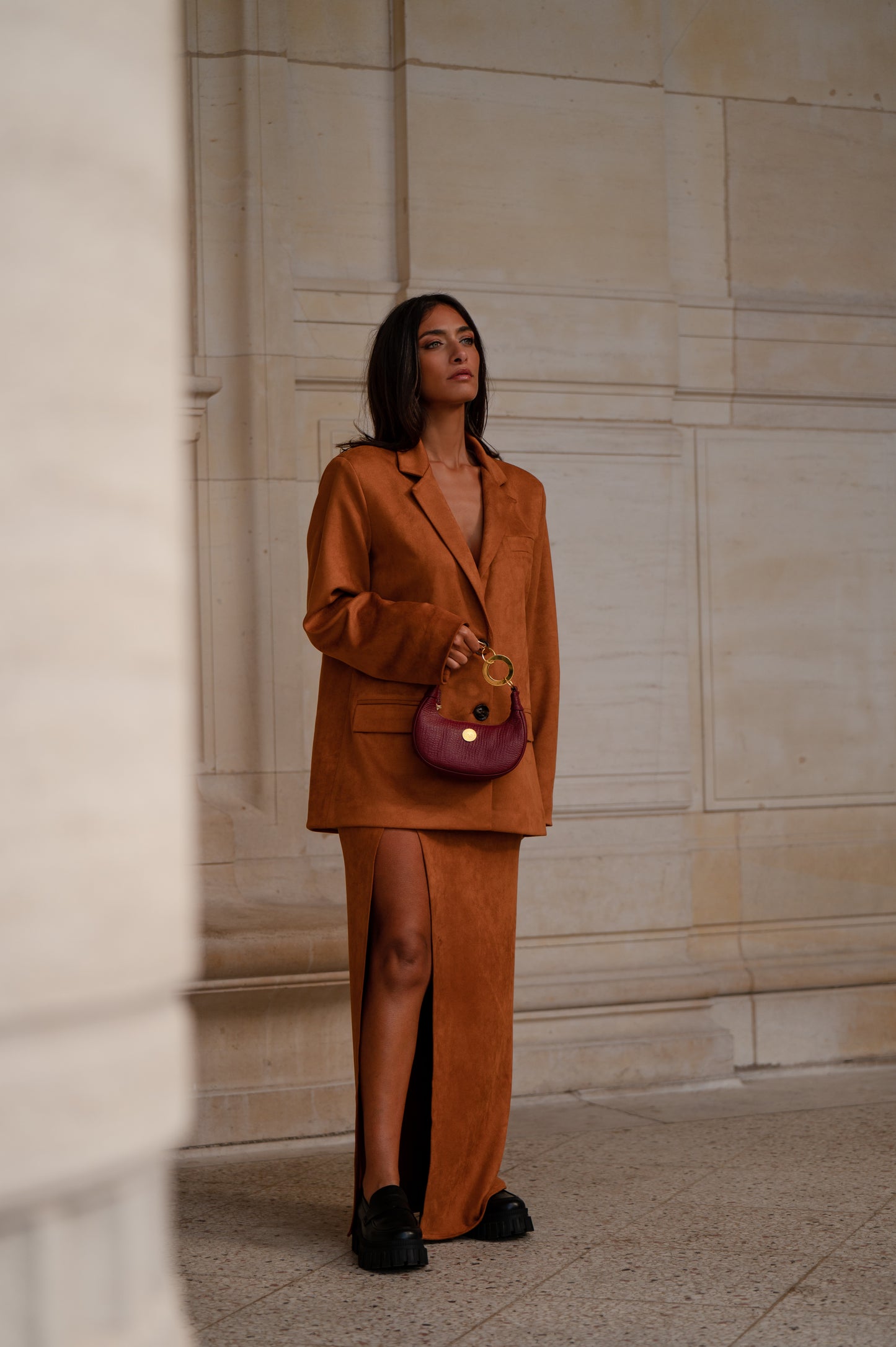 Caramel Blazer Set