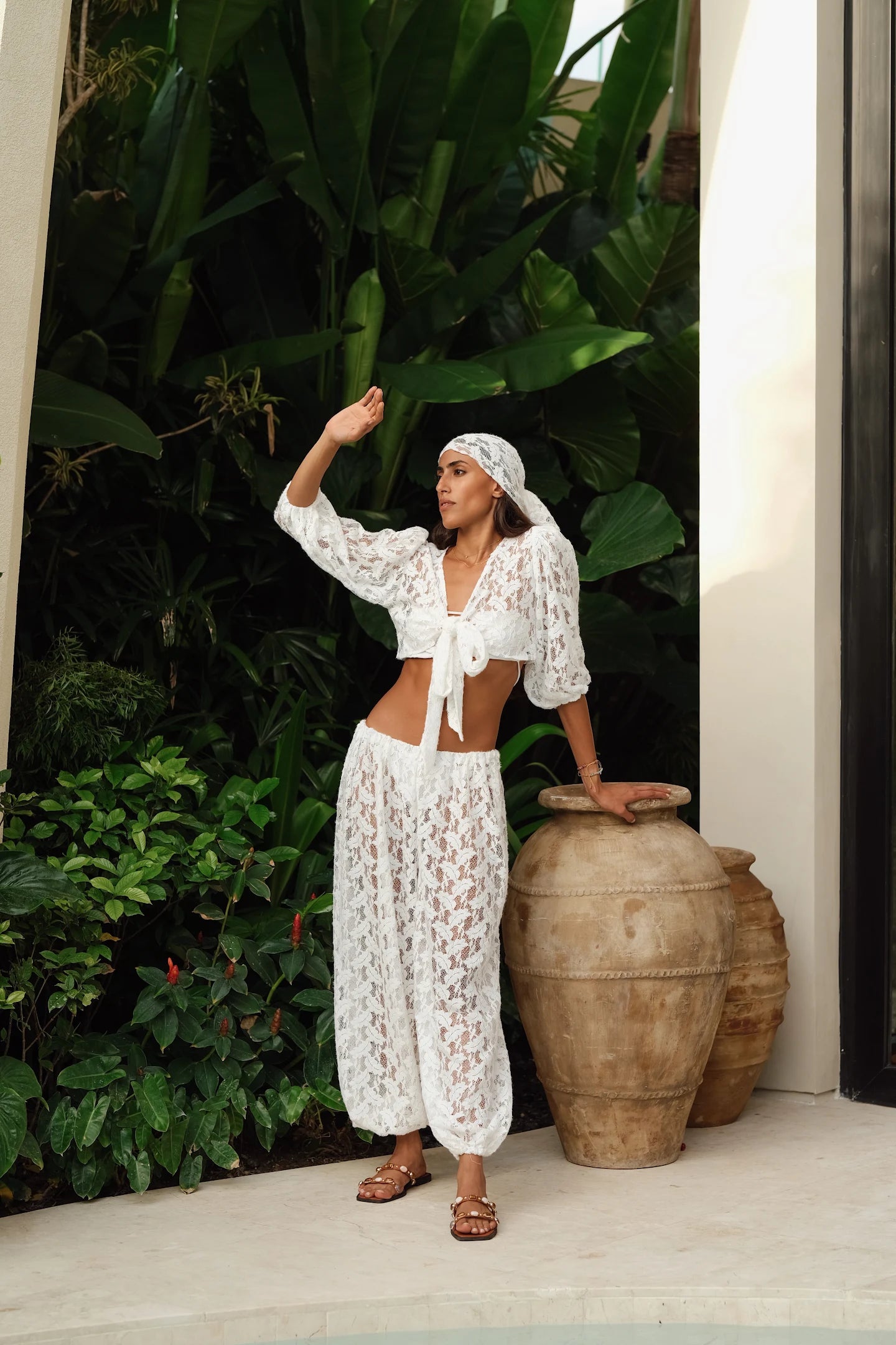 White lace set