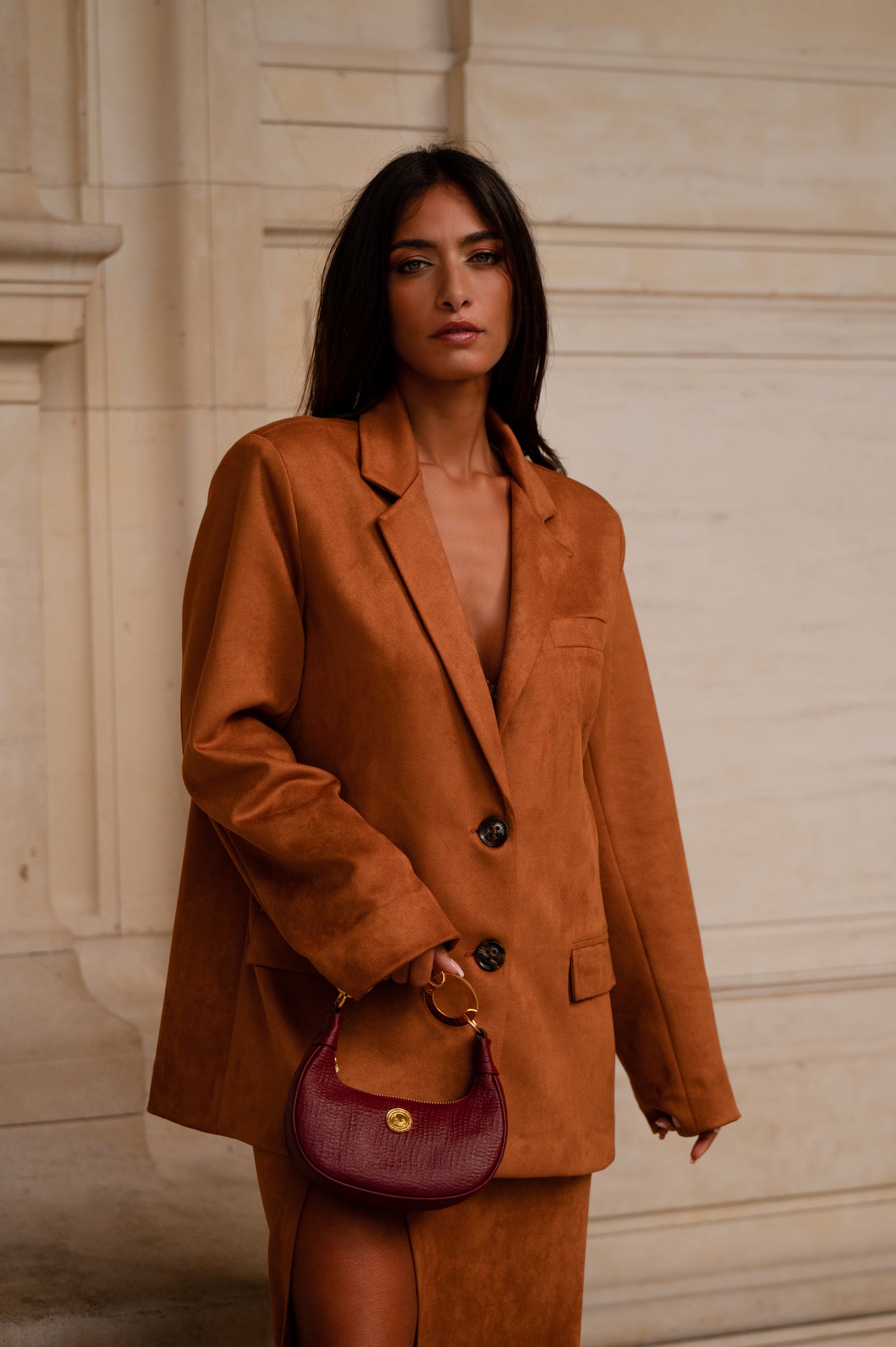 Caramel Blazer Set