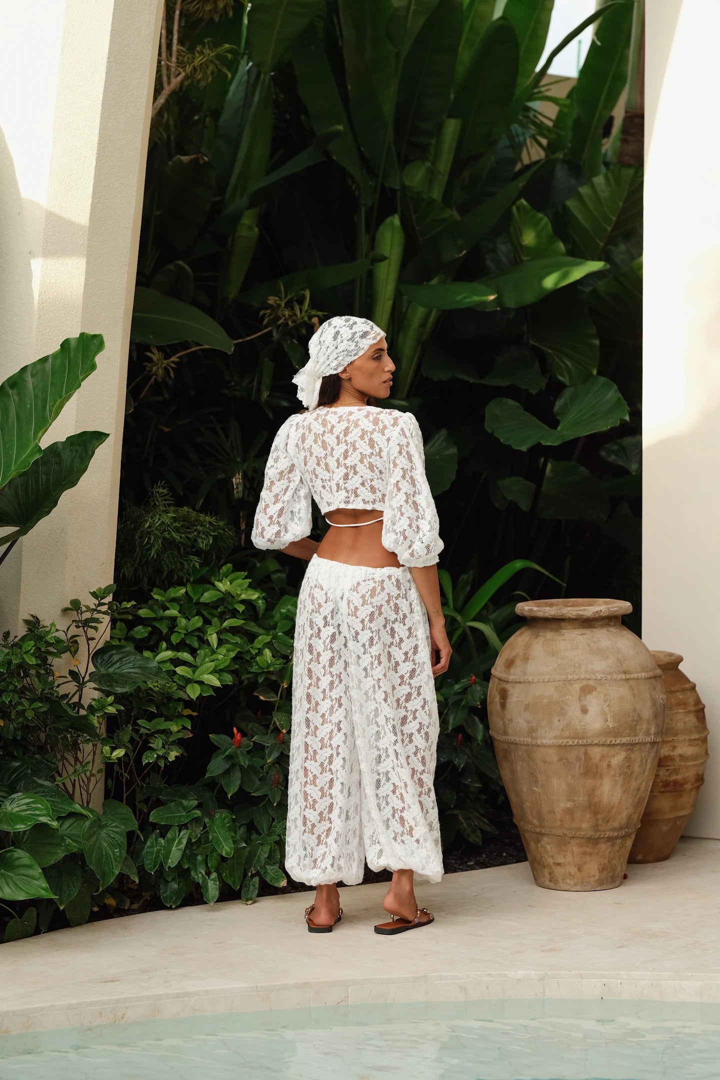 White lace set