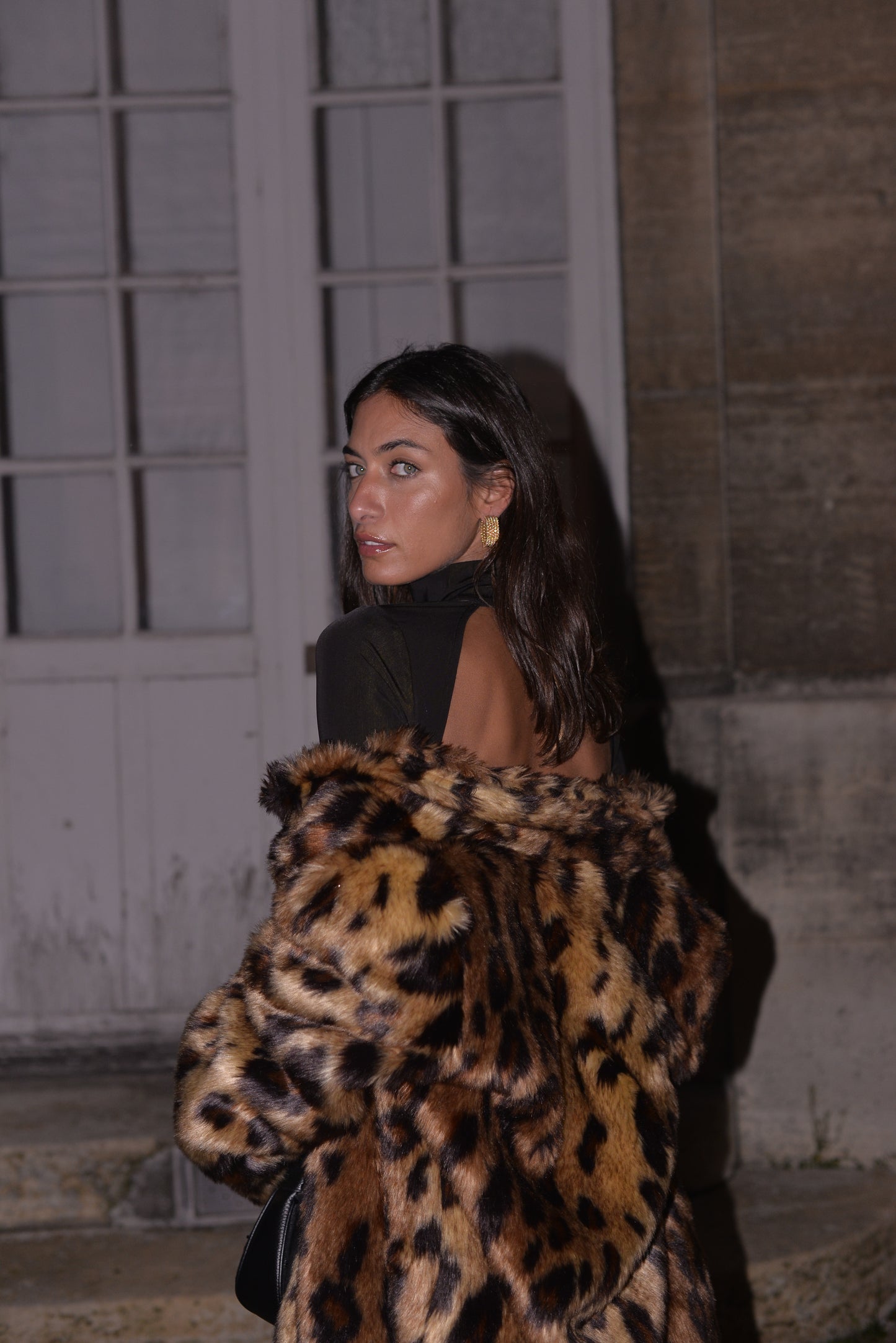 Lepord fur coat