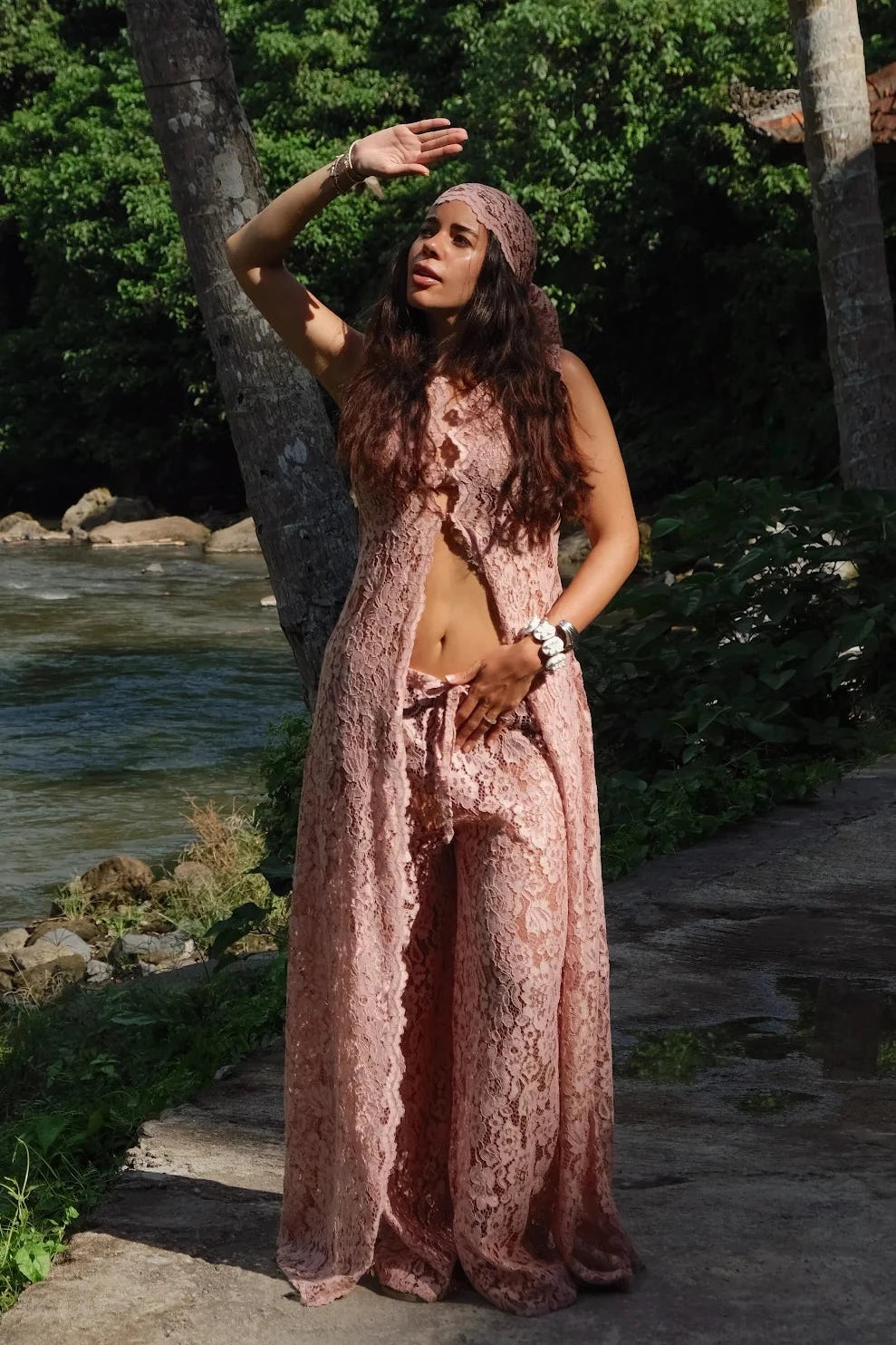 Blush Lace Set