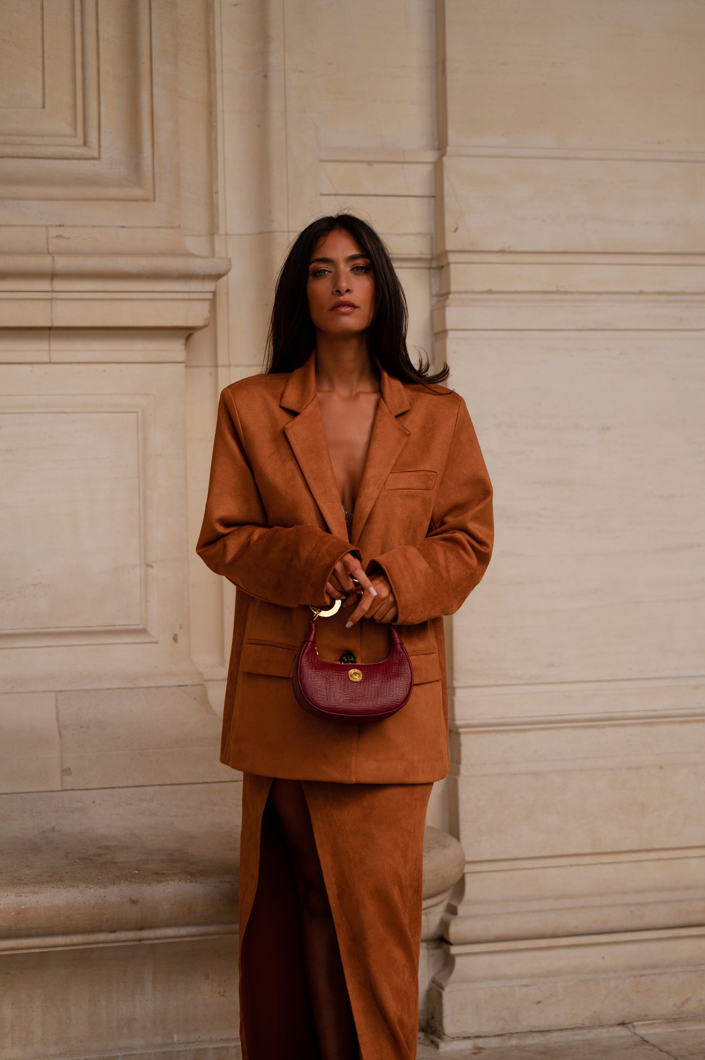 Caramel Blazer Set