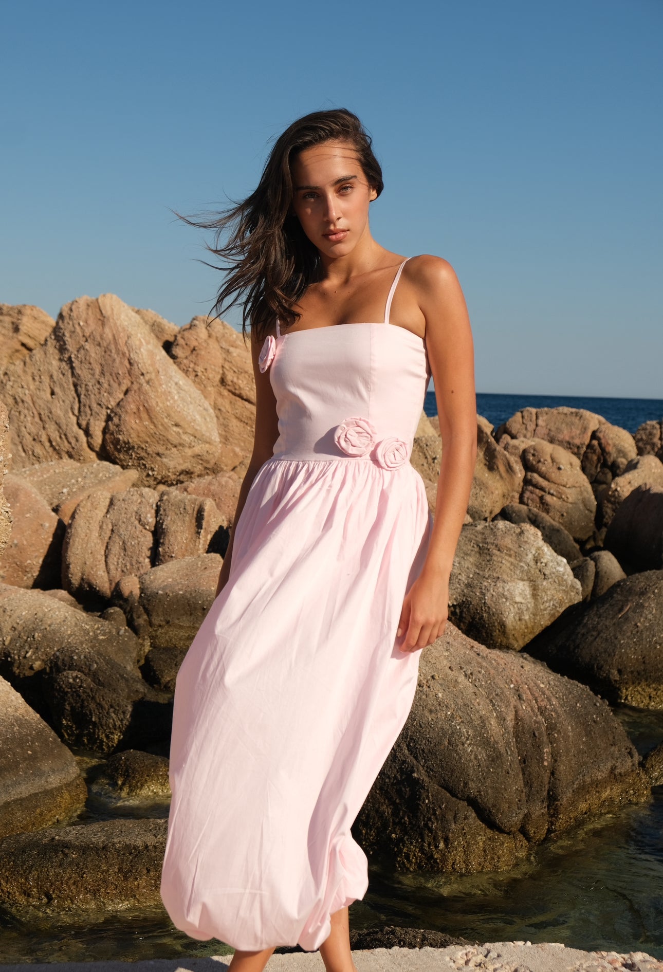 Pink puff dress