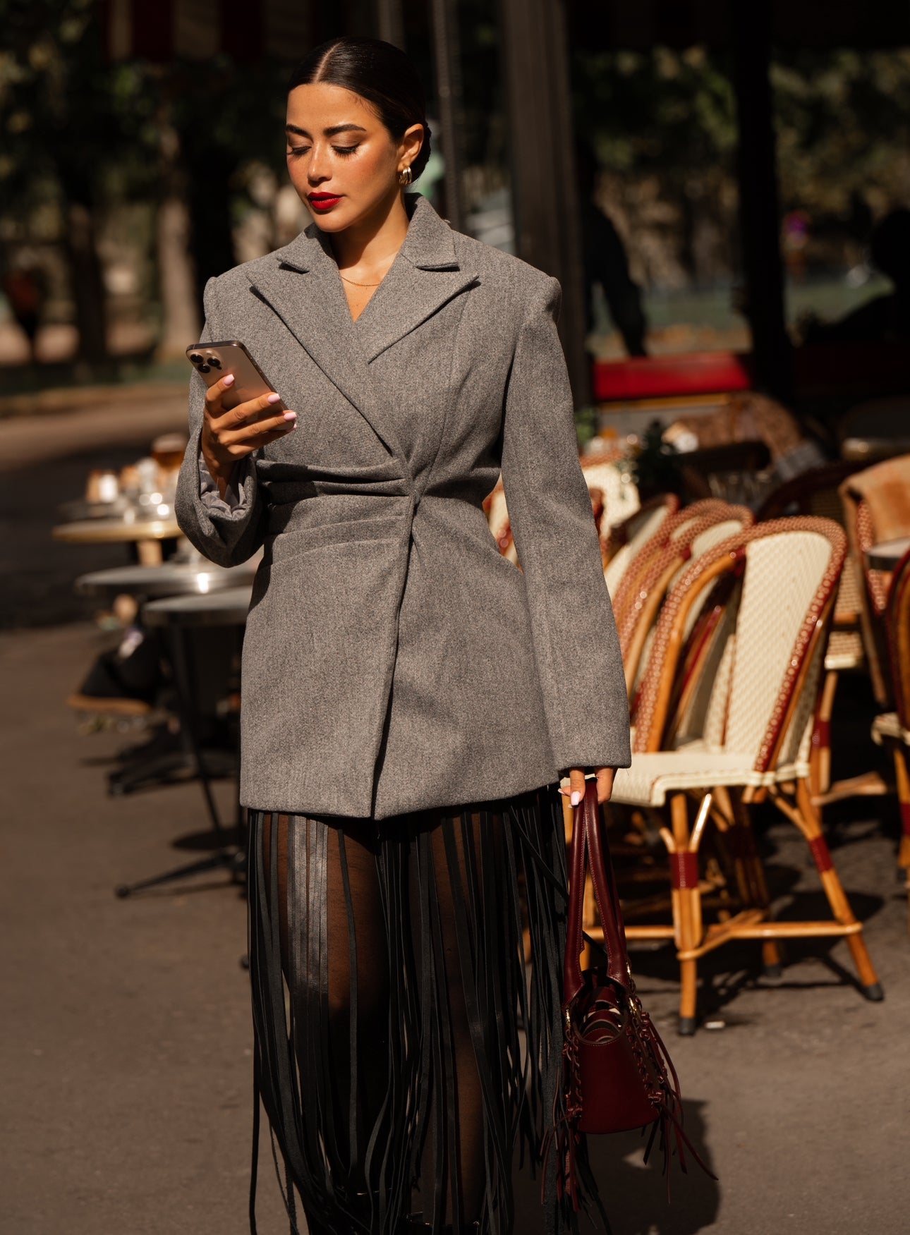 Grey Twist blazer