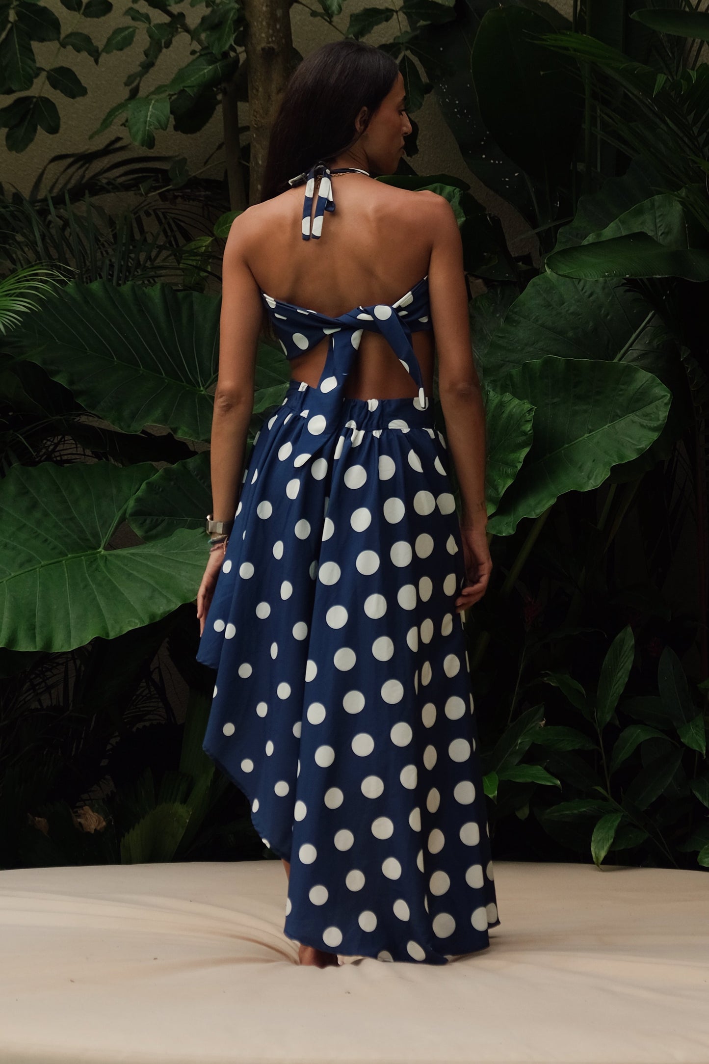 Navy dots set
