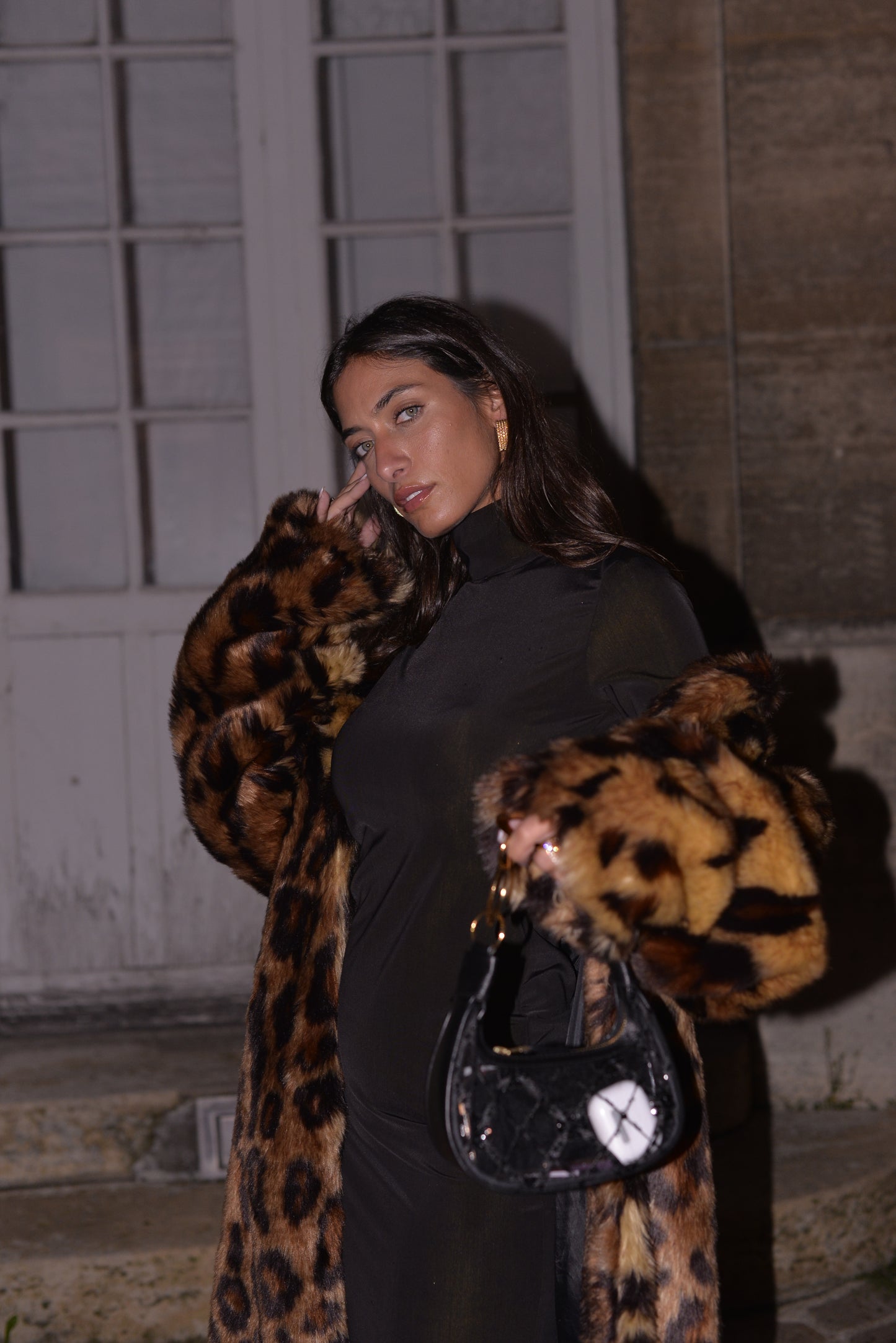 Lepord fur coat